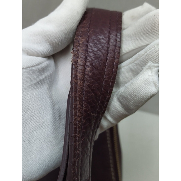 Dooney & Bourke Purple Pebbled Leather Zipper Pockets Hobo Shoulder Bag - Picture 5 of 16